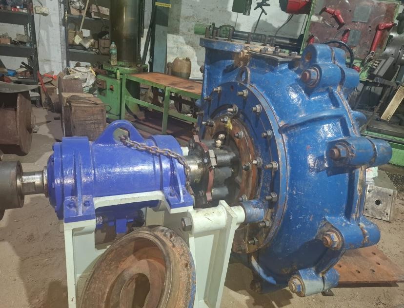 Assembled dredging pump at the works