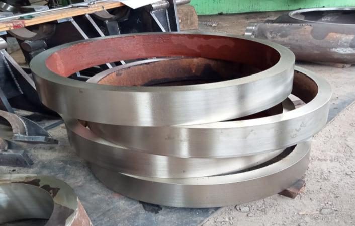 Machined roller mill cells awaiting despatch